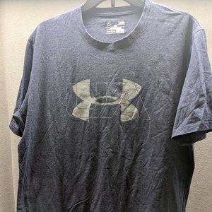 Under Armour Loose Fit Tee Shirt Blue Mens L